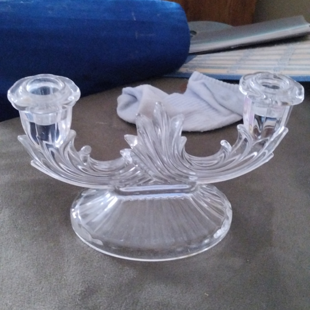Fostoria candle holder